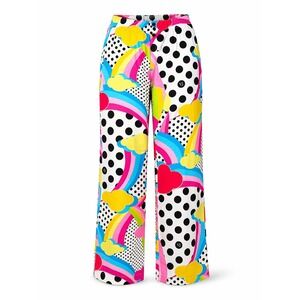 Victoria's Secret Pajama Pants XS Multicolor Rainbow Polka Dot Cotton Pop Art